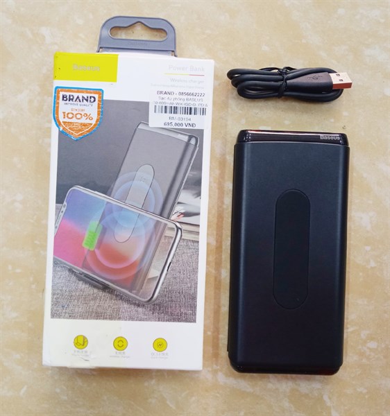 Sạc dự phòng BASEUS 10.000mAh WXHSD-D. PD & QC3.0 Output 15W