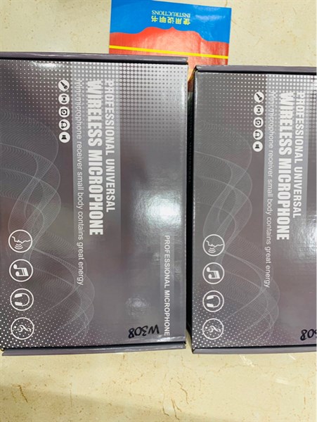 Micro không dây 2 mic W308