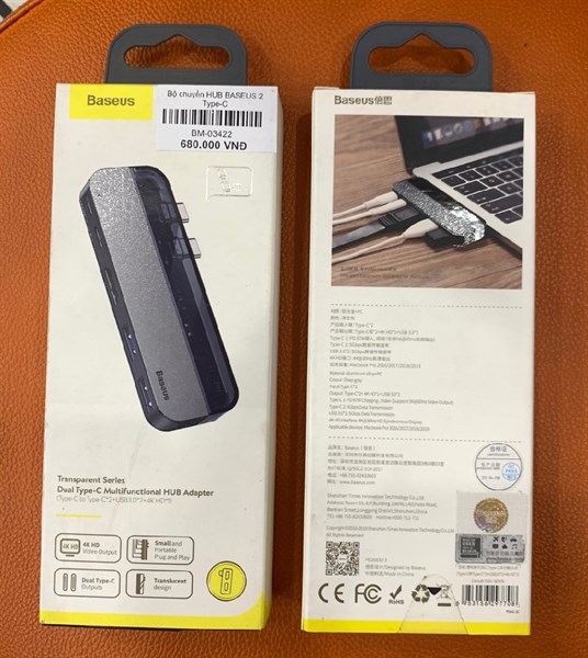 Bộ chuyển HUB BASEUS 2 Type-C