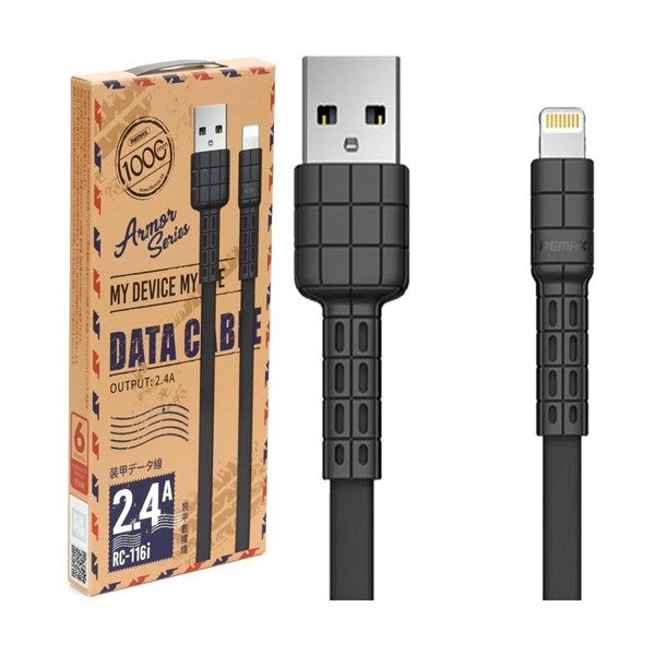 Cáp sạc REMAX RC-116i Lightning Armor