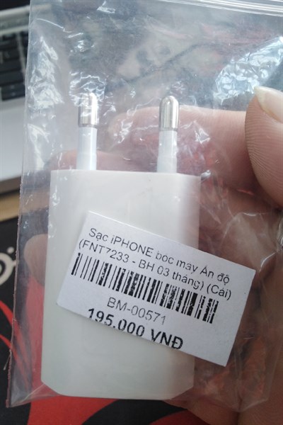 Sạc iPHONE 1A chuẩn Apple