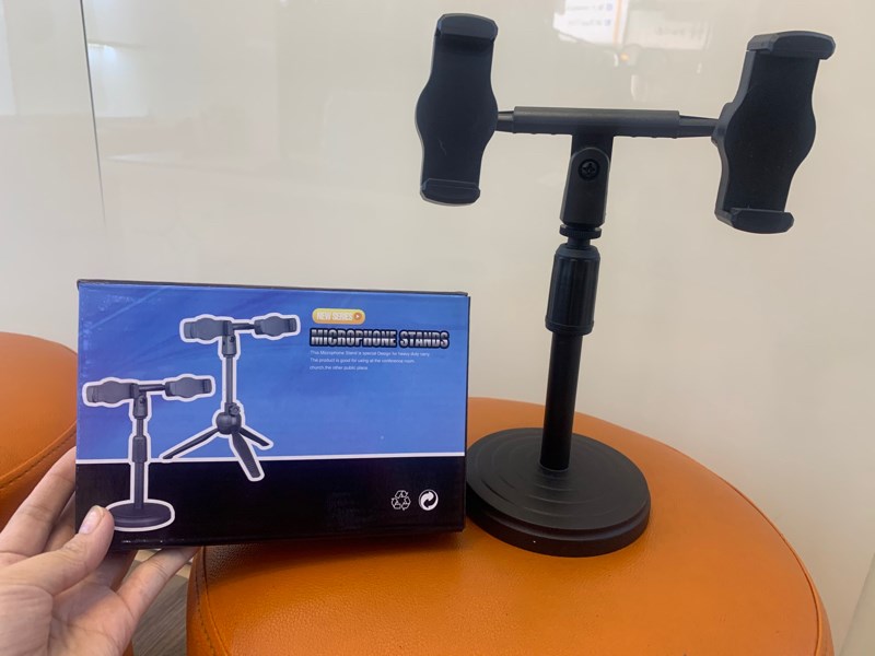 Kẹp điện thoại Microphone Stand loại 2 đầu kẹp