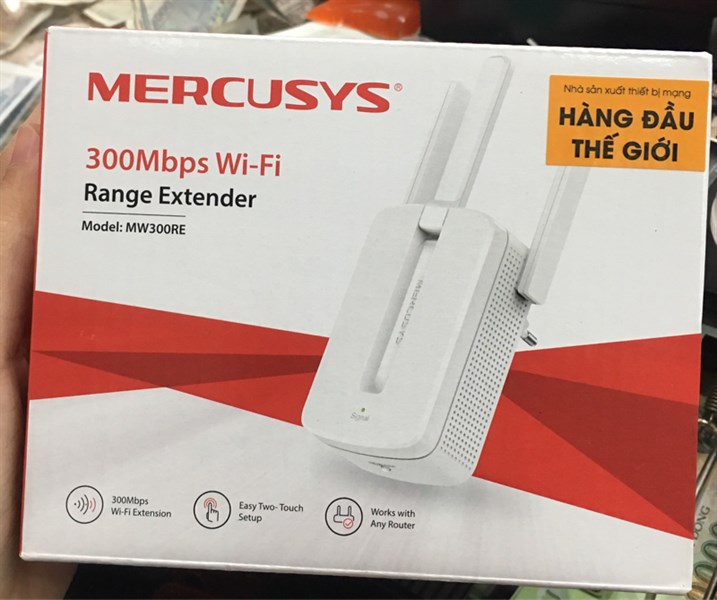 Kích sóng WIFI MERCUSYS MW300RE 3 râu