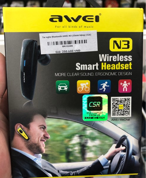 Tai nghe Bluetooth AWEI N3