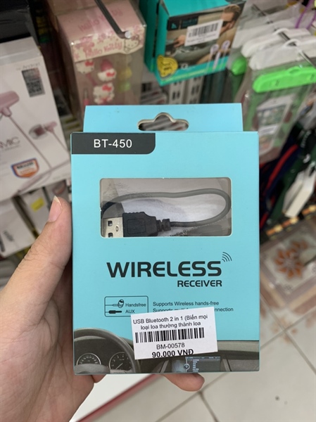 USB Bluetooth 1 in 1 loại 1(Biến mọi loại loa thường thành loa Bluetooth,test 1 tuần)