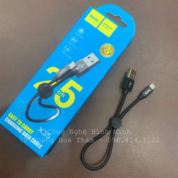 Cáp sạc HOCO X35 Micro 25cm