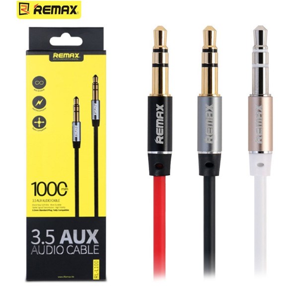 Cáp REMAX 3.5 AUX audio cable RL-L100 1m