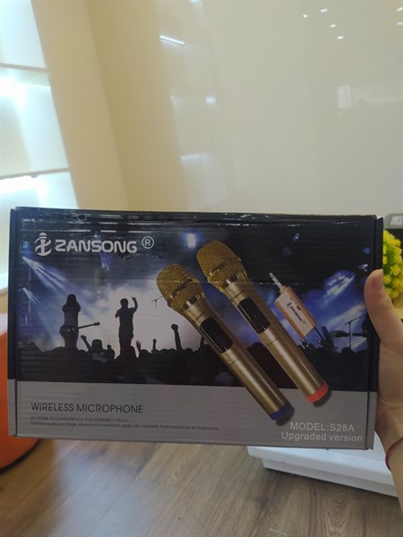 Micro không dây 2 míc ZANSONG S28/S28A Hộp to
