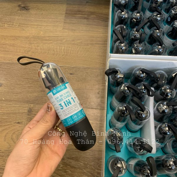 Cáp sạc DEVIA 3 đầu Lightning . Micro . Type-C