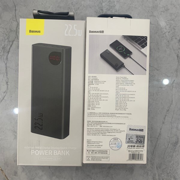Sạc dự phòng BASEUS PPAD000001 22.5W 10.000mAh