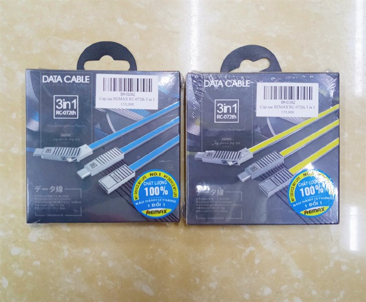 Cáp sạc REMAX RC-073th/WK WDC-010th 3 in 1 Lightning&Micro&Type-C