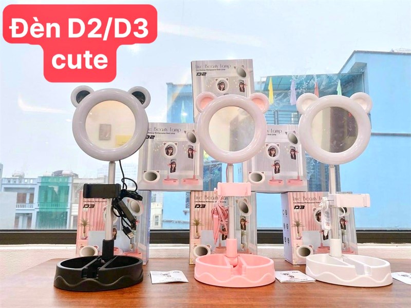 Đèn để bàn kèm gương D2