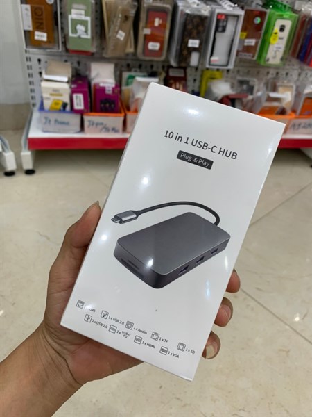 Bộ chuyển HUB JVJ Type C 10 in 1