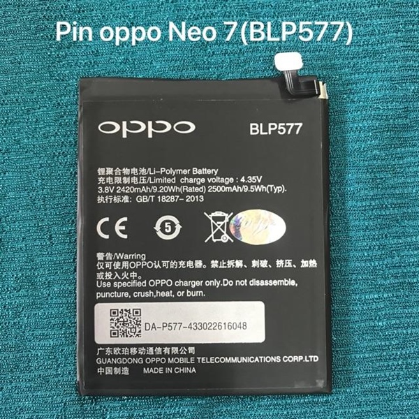 Pin OPPO Mirro 5 A51 dung lượng chuẩn