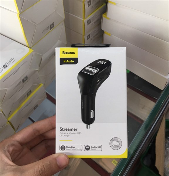 Tẩu nghe nhạc ô tô BASEUS Streamer F40
