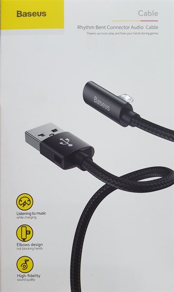 Cáp sạc BASEUS CALLD-B 120cm Lightning Rhythm Bent Connector Audio and Charging