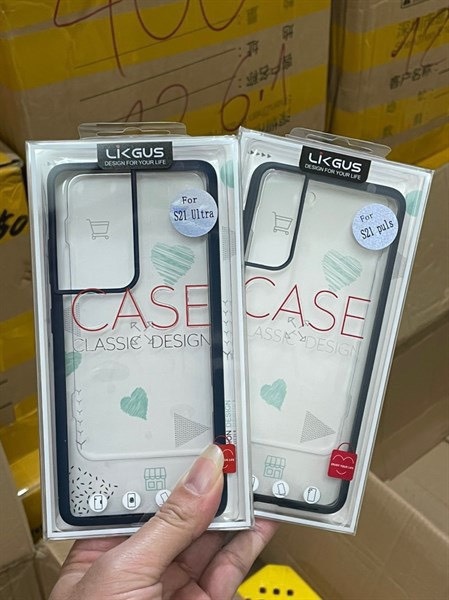 Ốp SAMSUNG S21 Ultra Likgus trong viền màu