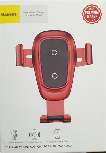 Kẹp điện thoại BASEUS WXYL-B09 Metal tích hợp sạc không dây trên ôtô