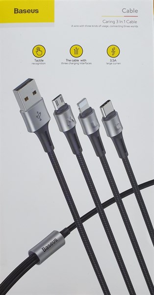 Cáp sạc BASEUS CAMLT-GH Lightning & Micro & Type-C