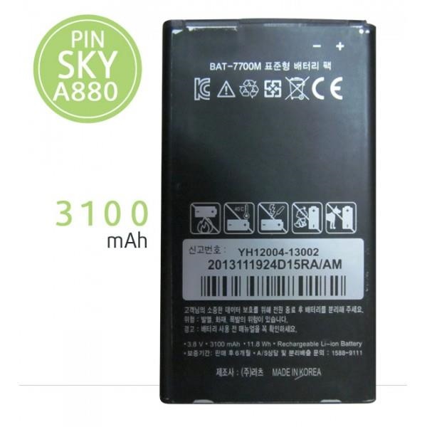 Pin SKY A880 dung lượng chuẩn 7700M