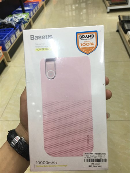 Sạc dự phòng BASEUS 10.000mAh PPALL-QY Thin Version Wireless
