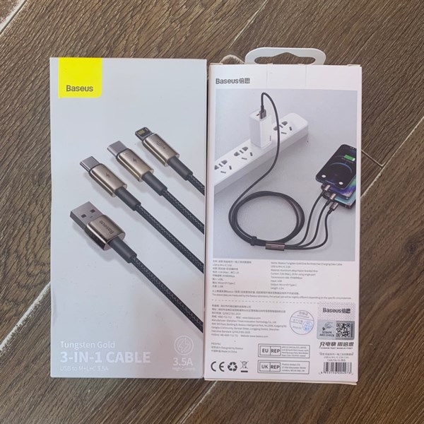 Cáp sạc BASEUS CA1T3-G1/ CAMLTWJ-01 120cm Lightning & Micro & Type-C