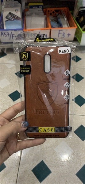Ốp OPPO Reno silicon giả da