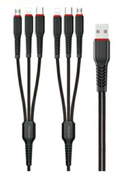 Cáp sạc ROCK G6 200cm 6 đầu