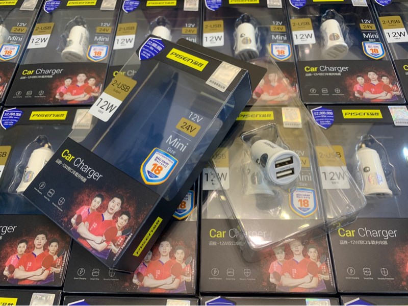 Tẩu sạc PISEN TS-C139 2 cổng USB