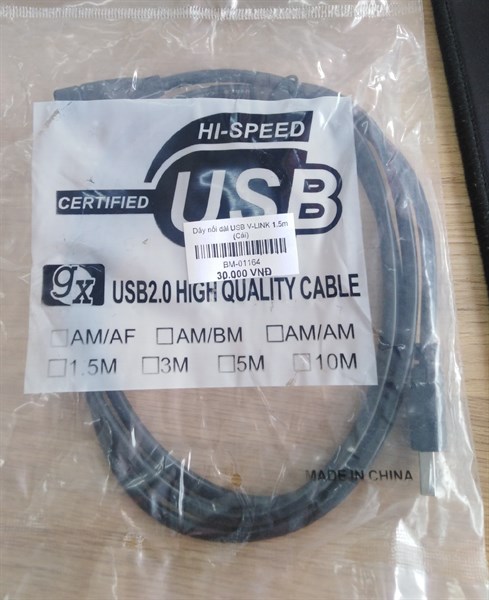 Dây nối dài USB V-LINK 1.5m
