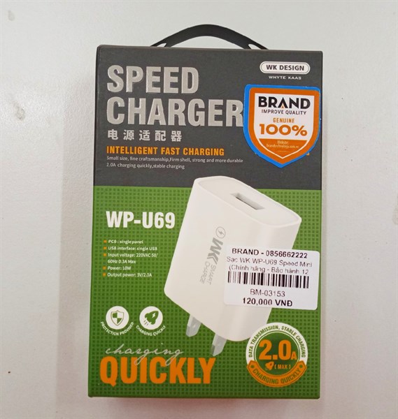 Sạc WK WP-U69 Speed Mini