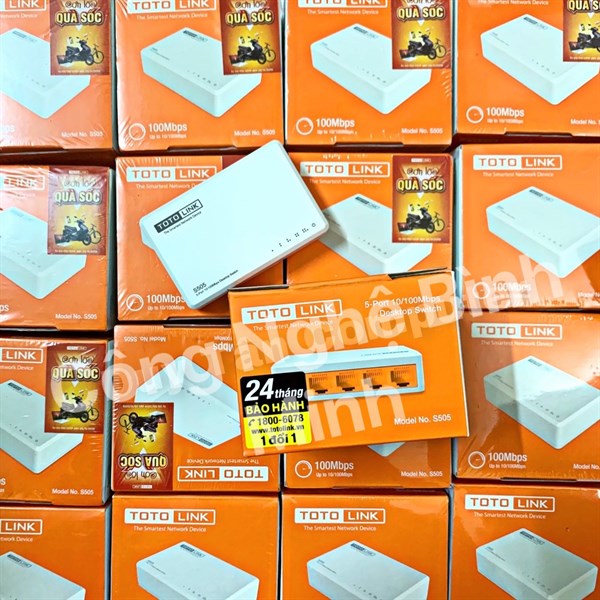 Swich chia cổng TOTO LINK S505 5 Port 10/100Mbps