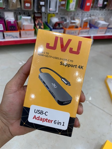 Bộ chuyển HUB HOCO BH28/ JVJ/ Adapter Type C 6 in 1