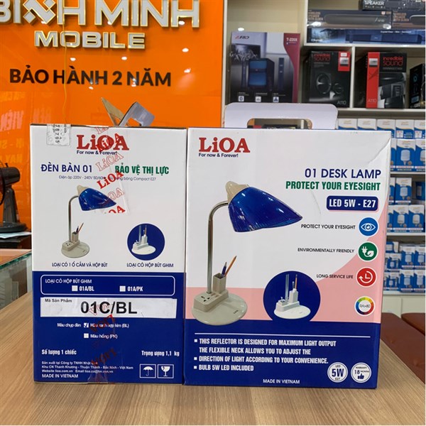 Đèn bàn khớp mềm 01C/BL