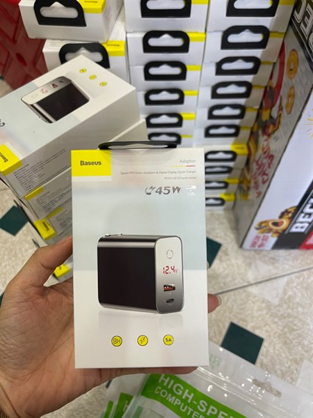 Sạc BASEUS CCFSCH907 45W 1Type C + 1 USB