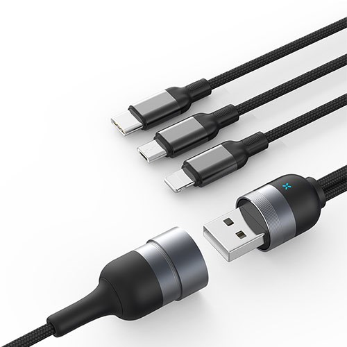 Cáp sạc JOYROOM S-M401 3 in 1 Lightning & Micro & Type-C