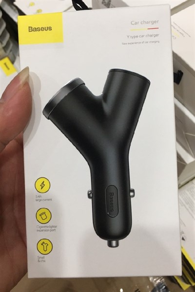 Tẩu sạc BASEUS chia 1 ra 2 tẩu CCALL-YX01