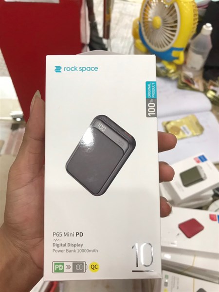 Sạc dự phòng Rock 10.00Ah P65 Mini PD