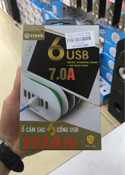 Sạc 6 cổng USB TITAN-CD02