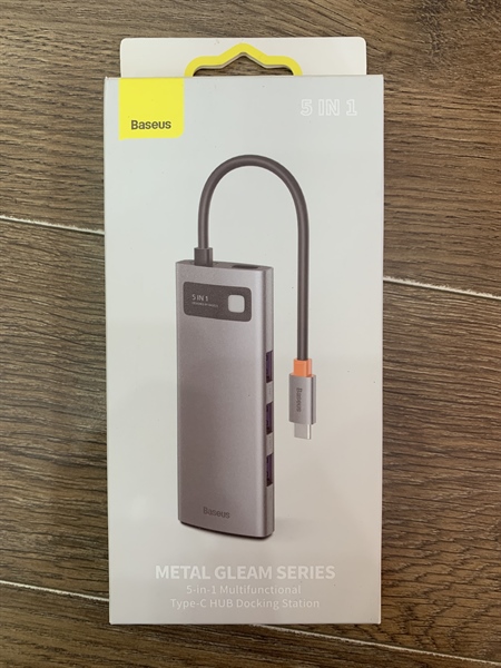 Bộ chuyển HUB BASEUS Type C 5 in 1 CAHUB-CX0G
