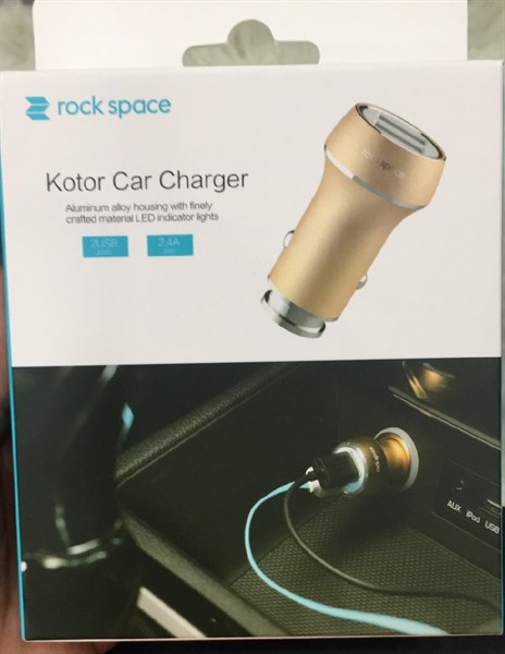 Tẩu sạc ROCK 2 cổng Kotor car charger RCC0109