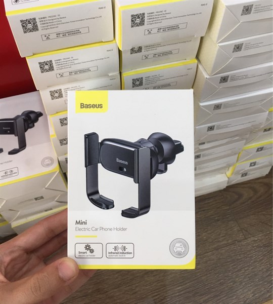 Kẹp điện thoại trên ô tô BASEUS tự động. Mini Electric