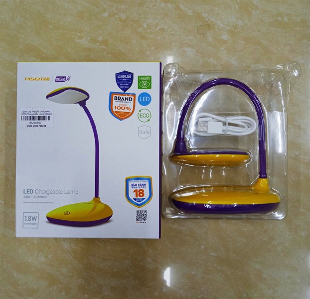 Đèn Led PISEN CL01 1.400mAh 1.8W Chargeable Lamp