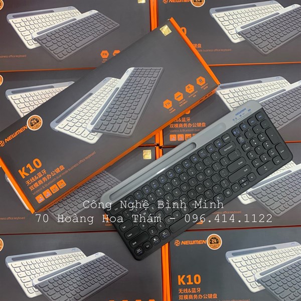 Bàn phím không dây Bluetooth/Wireless NEWMEN K10