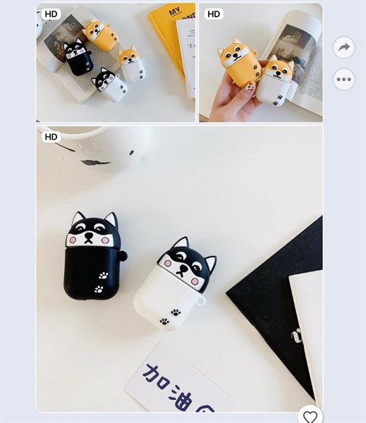 Hộp đựng tai nghe Airpod Pro cậu vàng