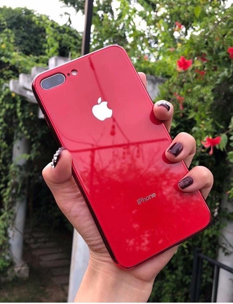 Ốp iPHONE XR lưng kính giả iPHONE 8
