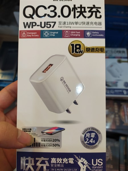 Sạc WK WP-U57/ HOCO C72Q/ C109/ C12Q/ N26/ C140A 18W 3.0