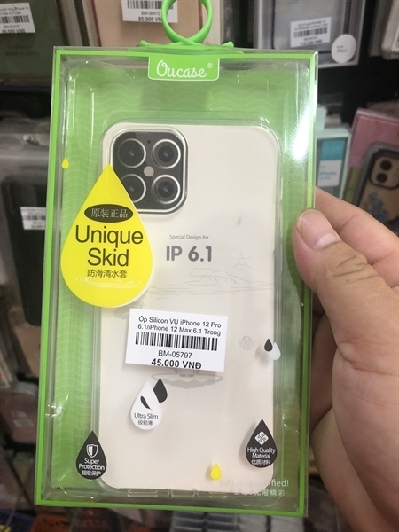 Ốp iPHONE 13 Pro Max 6.7 silicon VU(Trong suốt)