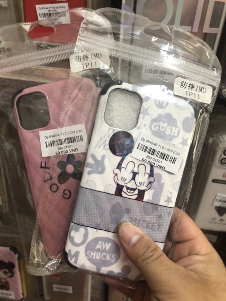 Ốp iPHONE 11 Pro Max IDM hoa cúc kèm iring (loại đẹp)
