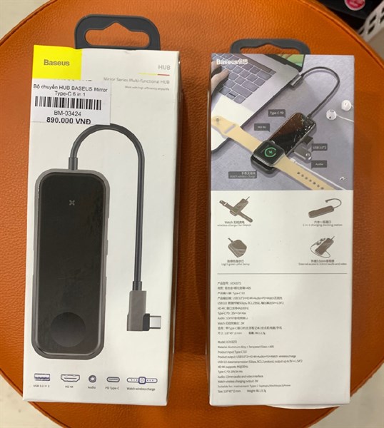 Bộ chuyển HUB BASEUS Mirror Type-C 6 in 1